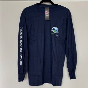 NFL Navy Long Sleeve Super Bowl XLIII Graphic Tee